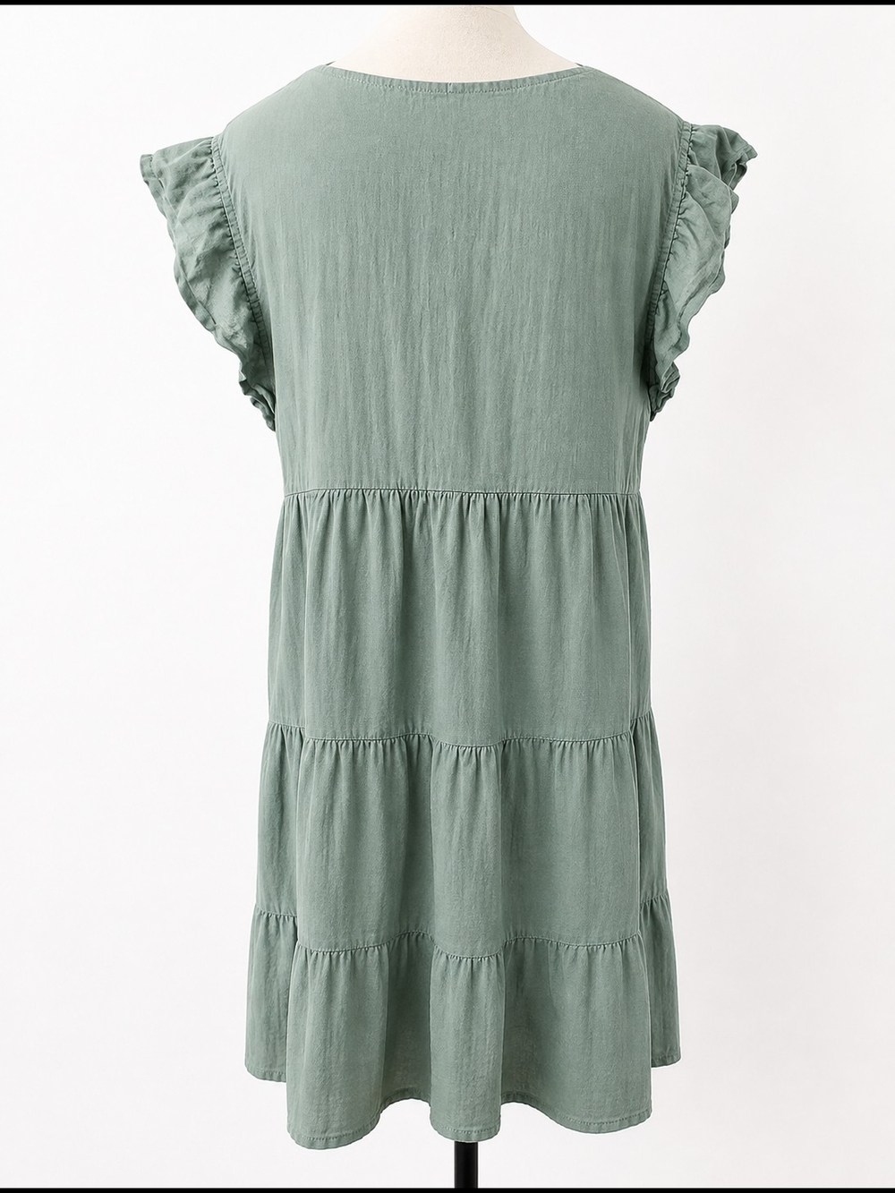 Vanessa Zani 100% Linen Shift Dress Made In Italy - Picture 3 of 6